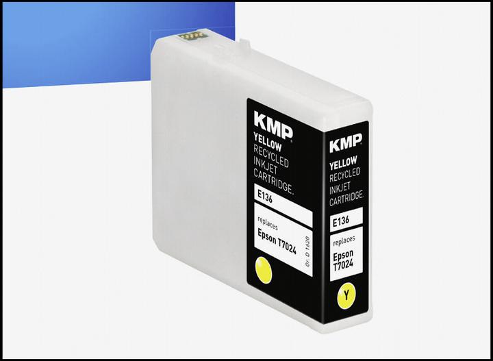 Immagine prodotto KMP E136 Cartuccia d'inchiostro giallo compatibile con Epson T7024 (Y)