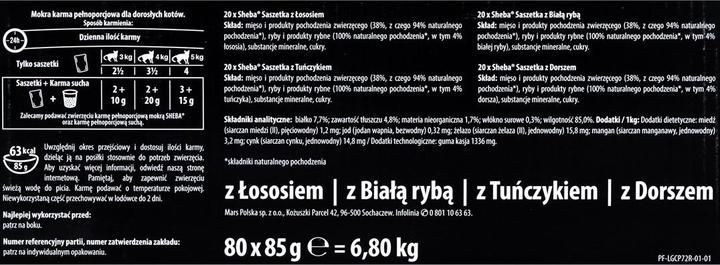 Image du produit Sheba Fine Flakes (Adulte, 80 pcs, 6800 g)