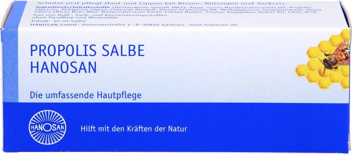 Produktbild Hanosan Propolis Salbe die umfassende Hautpflege, 30 g Salbe (Körpercreme)