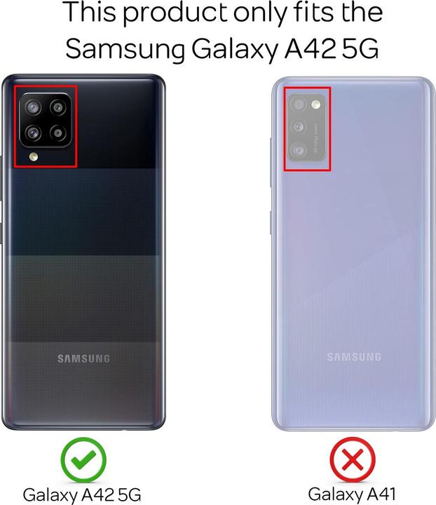 Immagine prodotto Nalia Custodia per cellulare a 360 gradi (Samsung Galaxy A42 5G)