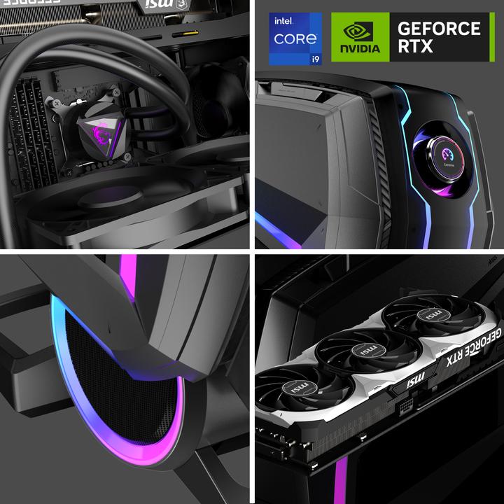 Actual product image MSI MEG Aegis Ti5 (Intel Core i7-13700KF, 64 GB, 1000 GB, GeForce RTX 4070 Ti)