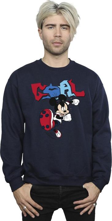 Actual product image Disney Mens Mickey Mouse Goal Striker Pose Sweatshirt (XXL)