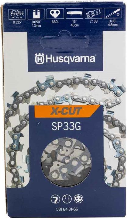 Produktbild Husqvarna X-CUT SP33G Sägekette HM PIXEL 40 cm 16" 66 TG 0,325" 1,3 mm ( 581 64 31-66 ) (Kettensäge, Sägekette)