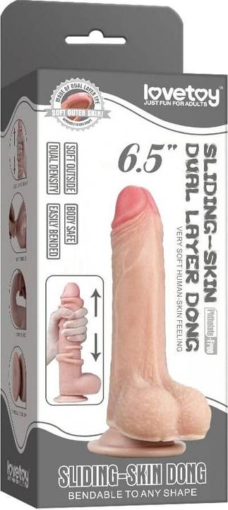 Actual product image Lovetoy Sliding Skin Dildo