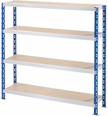 Image du produit eurokraft basic Rayonnage emboîtable extra-large avec tablettes en aggloméré, profondeur 500 mm