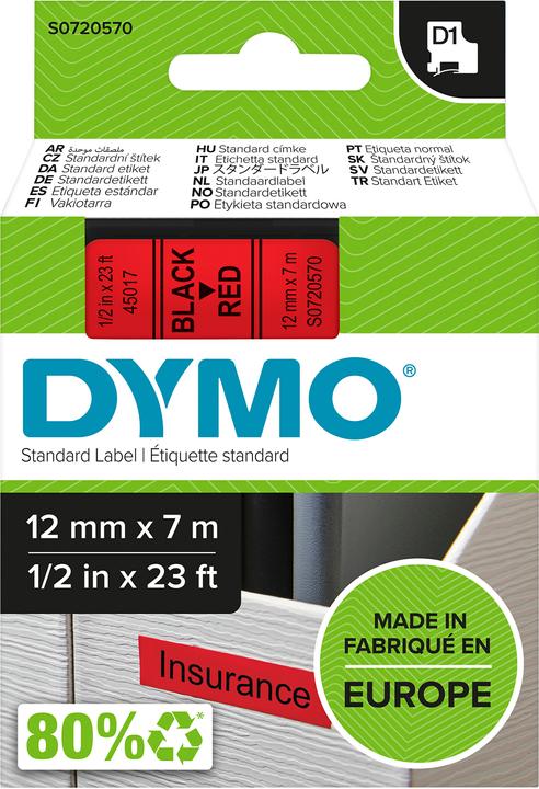Produktbild Dymo S0720570 (1.20 cm, Schwarz)