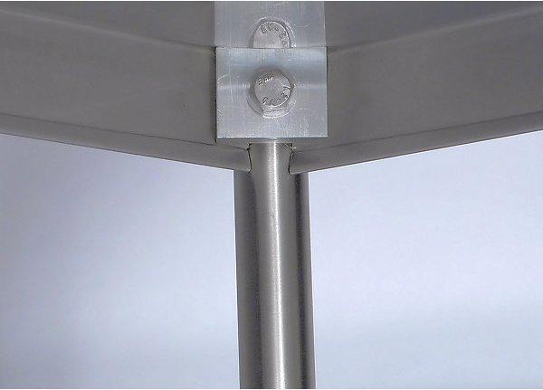 Produktbild Köhler Edelstahl-Servierwagen, 2 Etagen, luftidentische Reifen, LxBxH 700x470x970 mm