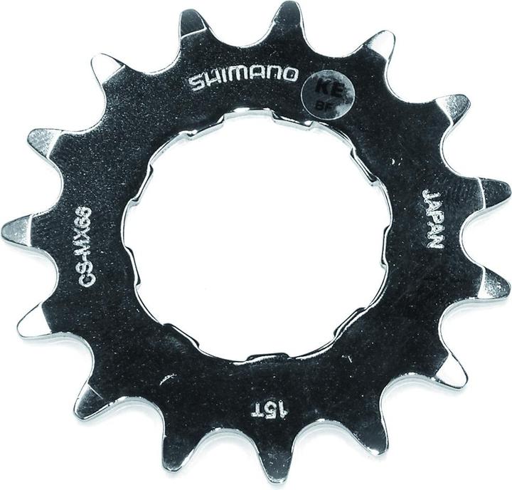 Actual product image Shimano Cassette DXR CS-MX66 16 teeth (1-speed, 14-16)