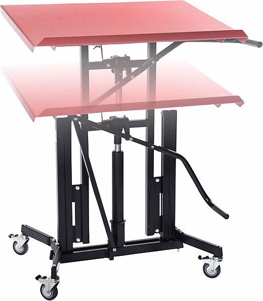 Actual product image Global Stole XL material stand, mobile, height adjustment range 730 - 980 mm, 4 stabilising