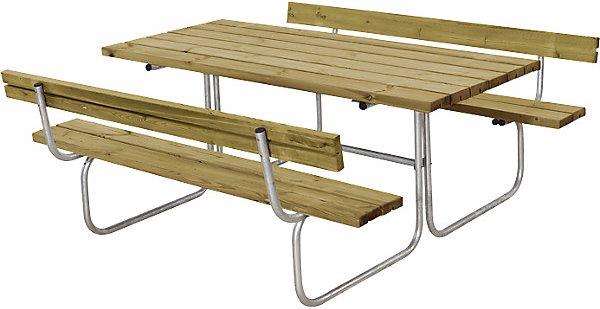 Produktbild Plus Garten Gruppensitzbank, Länge 1770 mm, mit Rückenlehne