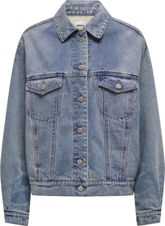 Produktbild Only Fly-Away Kragen Ärmelbündchen mit Knopf Jacke Jeansjacke (XL)