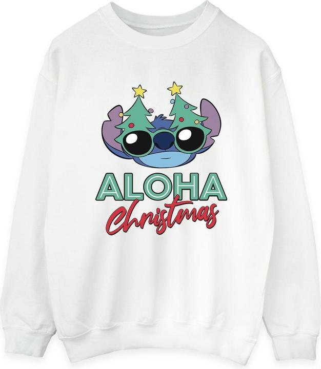 Actual product image Disney Womens/Ladies Lilo And Stitch Christmas Tree Shades Sweatshirt (M)
