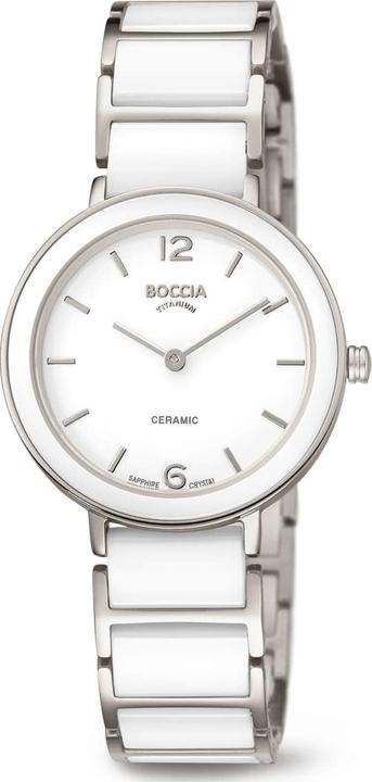 Immagine prodotto Boccia 3311-01 Orologio da donna in ceramica e titanio 32mm 5ATM (Orologio da polso analogico, 32 mm)