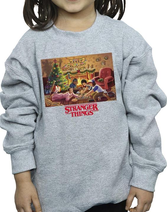Actual product image Netflix Girls Stranger Things Christmas Gathering Sweatshirt (140, 146)