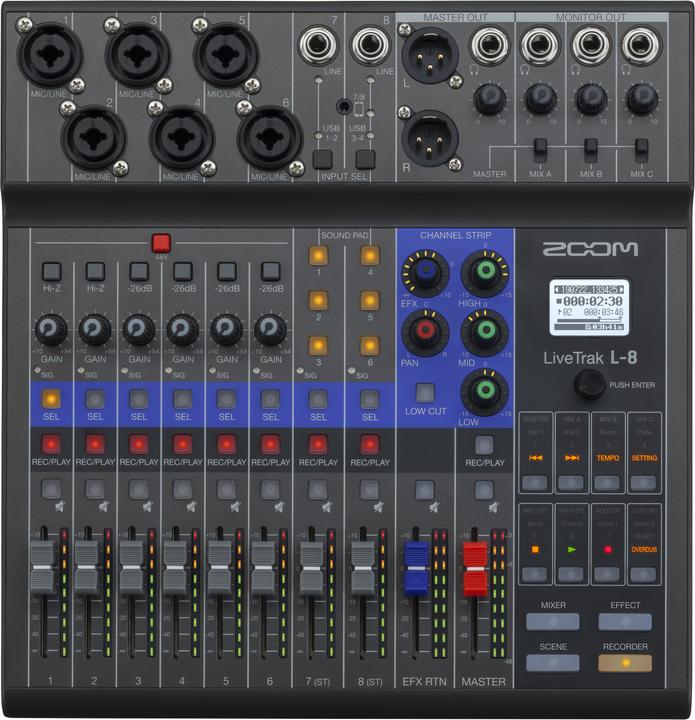 Produktbild Zoom L-8 LiveTrak (Studio- und Livemixer)