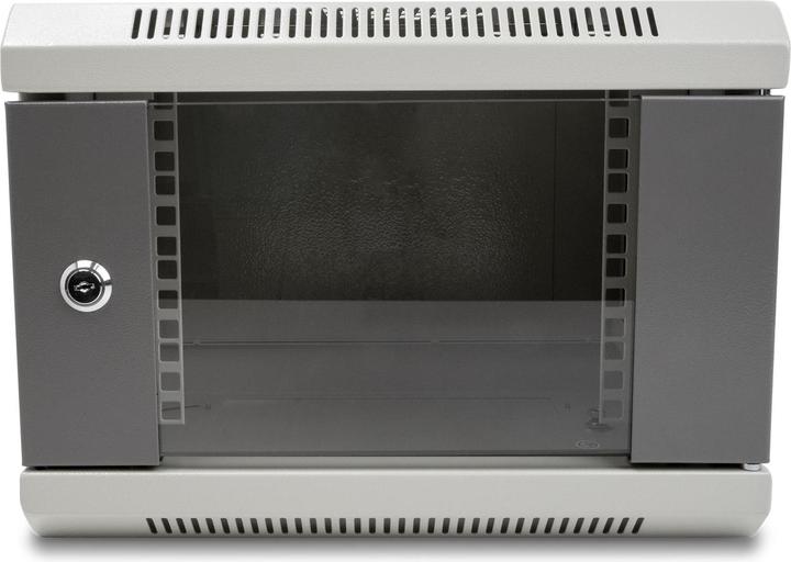 Actual product image Delock 10? Network cabinet with glass door 4 U grey (4 RU, 10 inch rack)