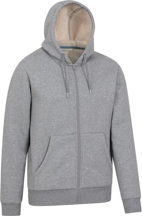 Actual product image Mountain Warehouse Mens Dalton Borg Lined Full Zip Hoodie (4XL)