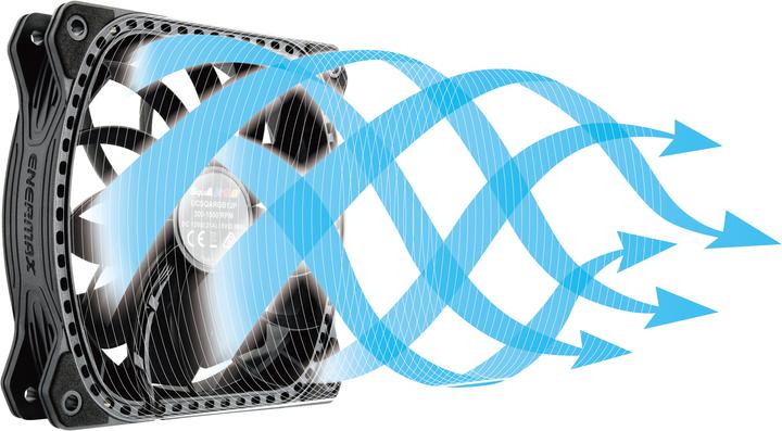Produktbild Enermax Gehäuselüfter SquARGB 3er Pack (120 mm, 3 x)