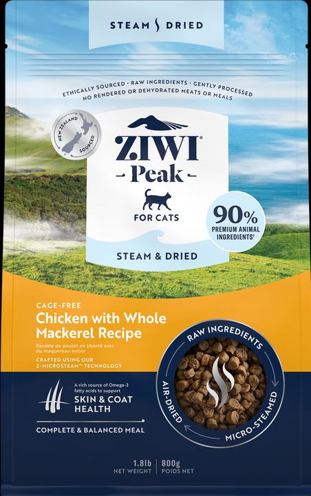 Actual product image Magni Ziwipeak - Steam & dried chicken, cat 800 gr. - (zp076) (Adult, 1 pcs., 800 g)
