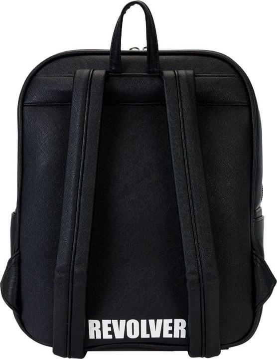 Actual product image Loungefly The Beatles by Mini Backpack Revolver Album with Record Pouch