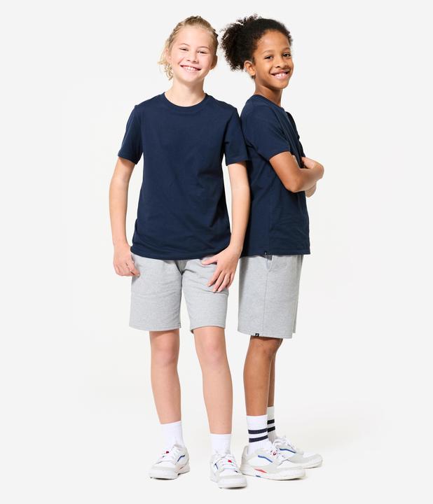 Produktbild Domyos Shorts Kinder Multisport Baumwolle - graumeliert (122)