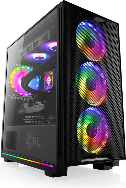 Actual product image CSL Gaming PC M10530H (AMD Ryzen 7 7800X3D, 16 GB, 1000 GB, Radeon RX 7600)