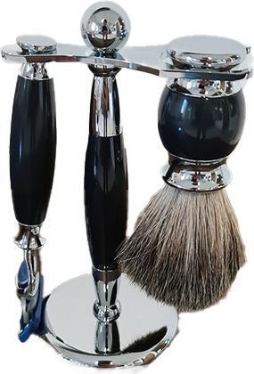 Actual product image Bate Bart-Rasierset Schwarz
