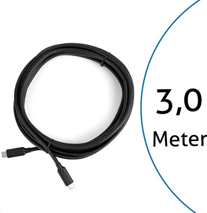 Productafbeelding TecLines TUC013B USB-C 3.0 kabel 3m lengte, zwart (3 m)