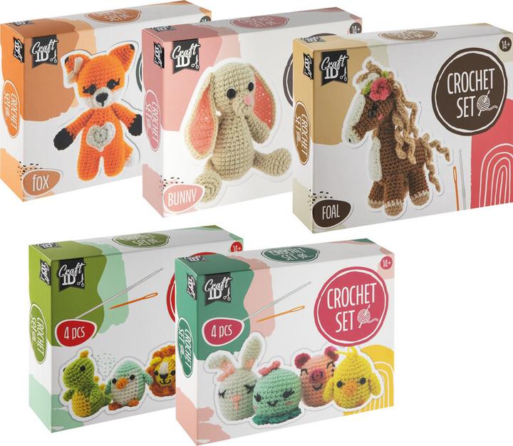 Immagine prodotto Sombo Set di animali all'uncinetto