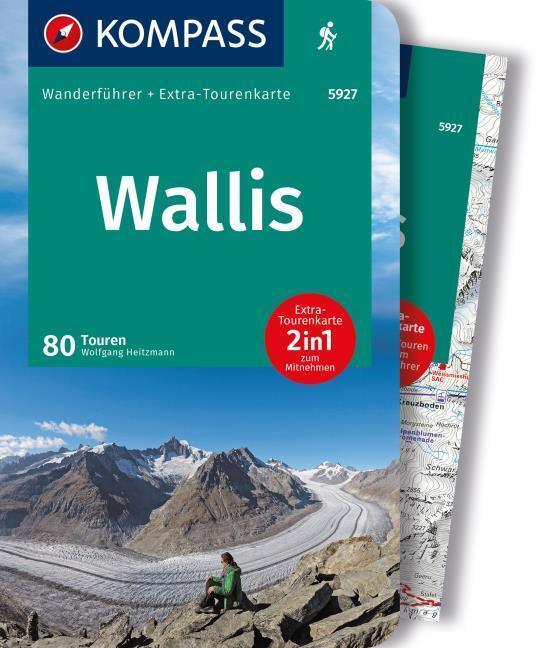 Immagine prodotto Guida escursionistica KOMPASS del Vallese,80 tour
