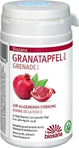 Produktbild Biosana Granatapfel plus 480mg (70 Stück, Kapseln, 33 g)