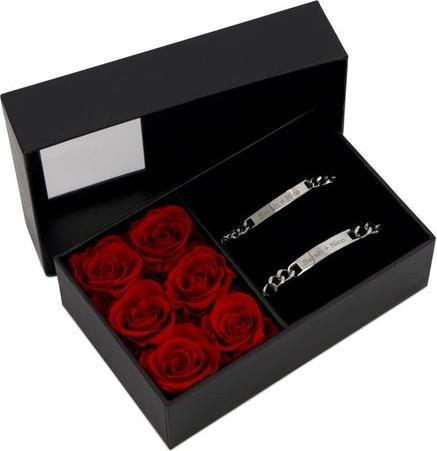 Immagine prodotto TOP Personalisierbare Partnerarmbänder in Rosen Geschenkbox