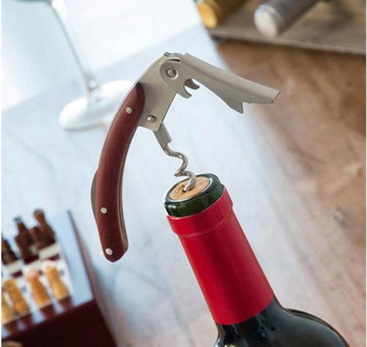 Immagine prodotto Natura Punto Set di accessori per il vino (Anello gocciolante, Chiusura per il vino, Termometro per vino)