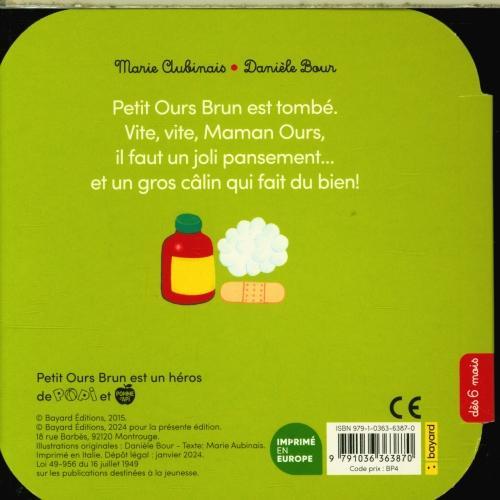 Immagine prodotto Bayard Jeunesse Petit Ours Brun s'est fait mal (Francese, Bour Danièle, Aubinais Marie, 2024)