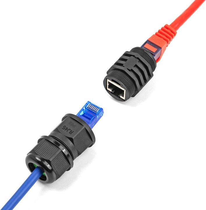 Immagine prodotto Delock Modulo di installazione RJ45 Cat.6A impermeabile e antipolvere IP67 (Accoppiamento di rete)