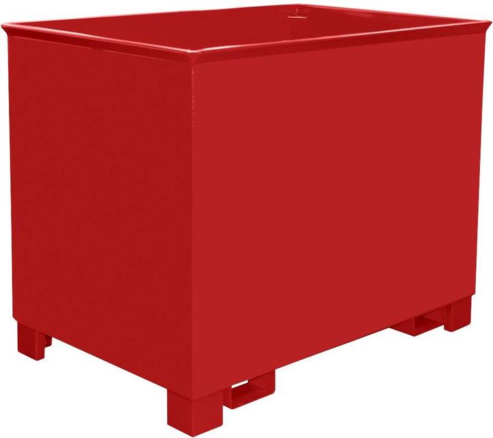 Actual product image eurokraft pro CS metal swarf collection container for tugger trains, LxWxH 840 x 1240 x 975 (800 l)