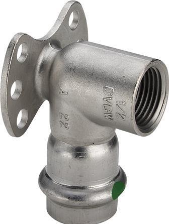 Immagine prodotto Viega Rondella a muro Sanpress Inox, con SC-Contour, modello 2325.5, 18 mm x 1/2"". (Collegamento alla stampa)