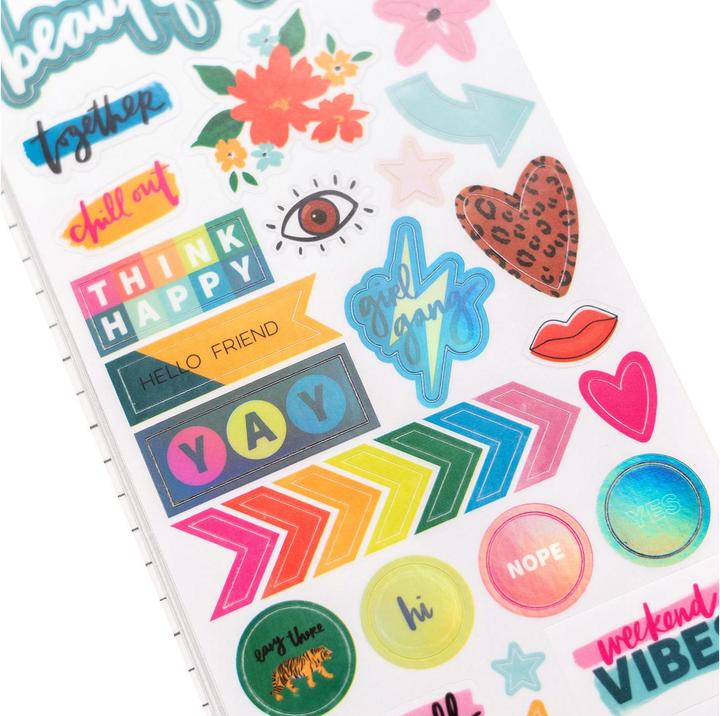 Actual product image American Crafts Sticker book Bold + Brave 249 pieces, Multicolor