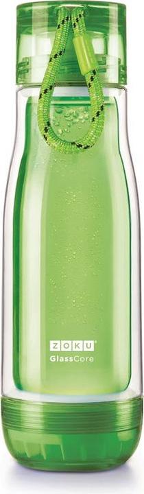 Actual product image ZOKU Drinking Bottle Glass Core 475ml Green (0.48 l)