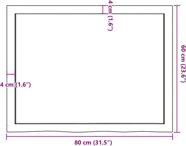 Actual product image VidaXL Emerald (80 x 4 x 60 cm)