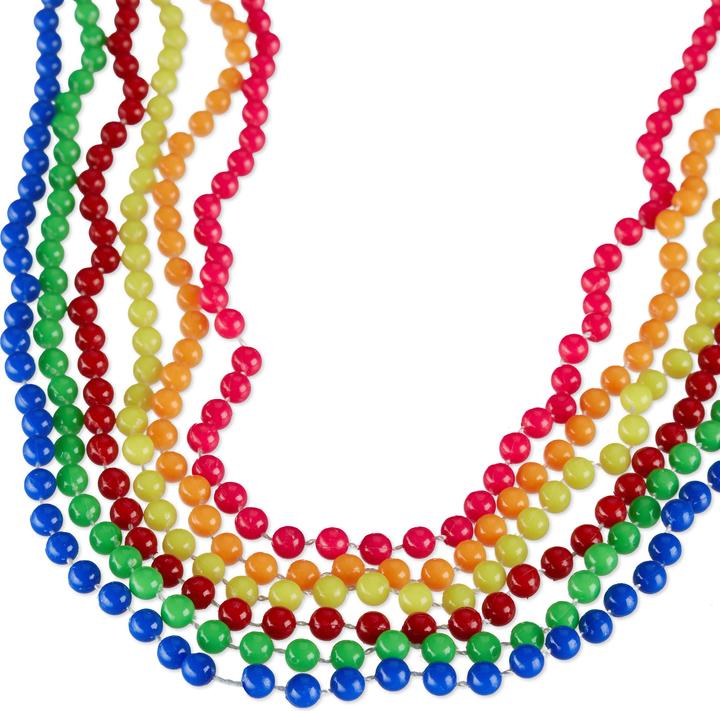 Actual product image Relaxdays Set of 12 Neon Necklaces