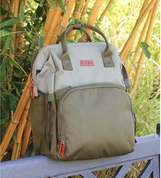 Image du produit Liini Sac à dos à langer olive rPET