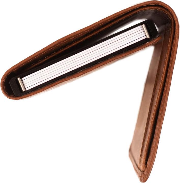 Immagine prodotto The Chesterfield Brand Wax Pull Up porta carte di credito in pelle con protezione RFID 7 cm