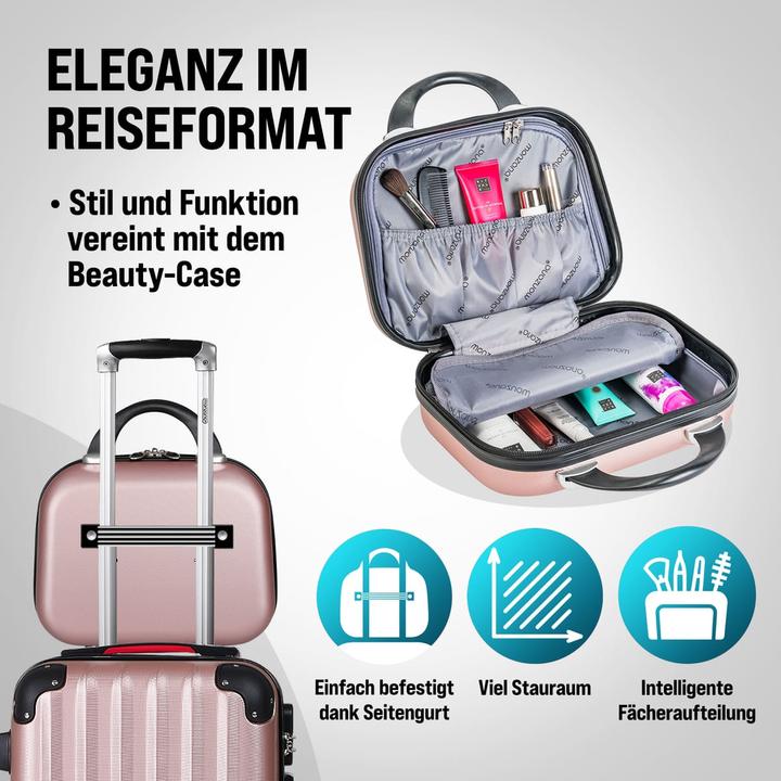 Image du produit Monzana Set di valigie (89 l, Bagage à main (jusqu'à 50l), M (50 - 90l), L (90 - 115l))