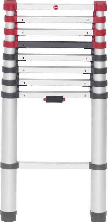 Produktbild Hailo FlexLine, Alu-Sicherheits-Teleskopleiter, 9 Sprossen (Anlegeleiter, 264 cm)