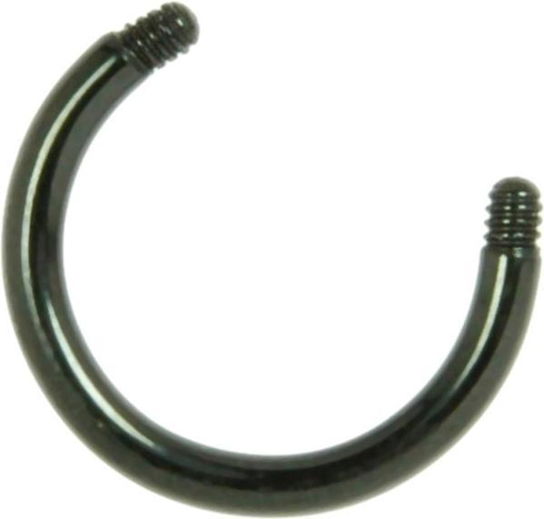 Actual product image Bijouteria Piercing (PVD coating (black), Titanium)