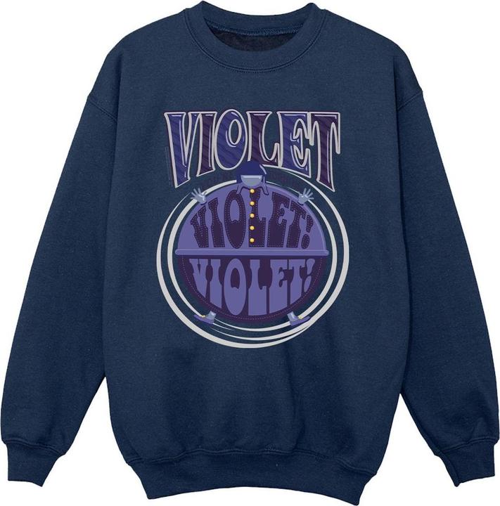 Produktbild Willy Wonka & the Chocolate Factory Violet Turning Violet Sweatshirt Mädchen (116)
