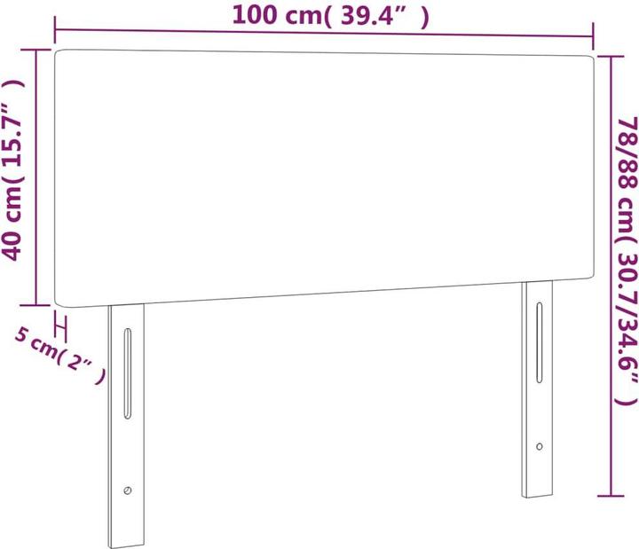 Immagine prodotto VidaXL Lauriane (100 x 5 x 78/88 cm)