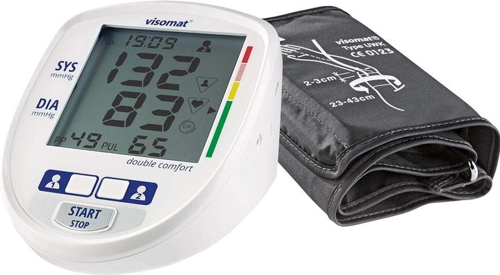 Actual product image Visomat Double comfort blood pressure monitor microphone cuff USB