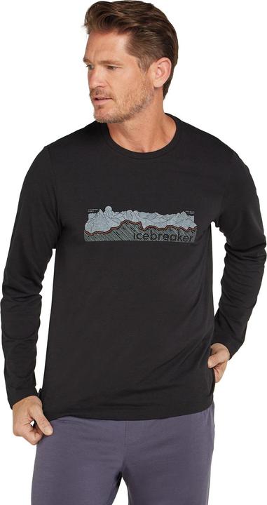 Produktbild Icebreaker Men Merino Blend Central Classic LS Tee Haute Route (M)